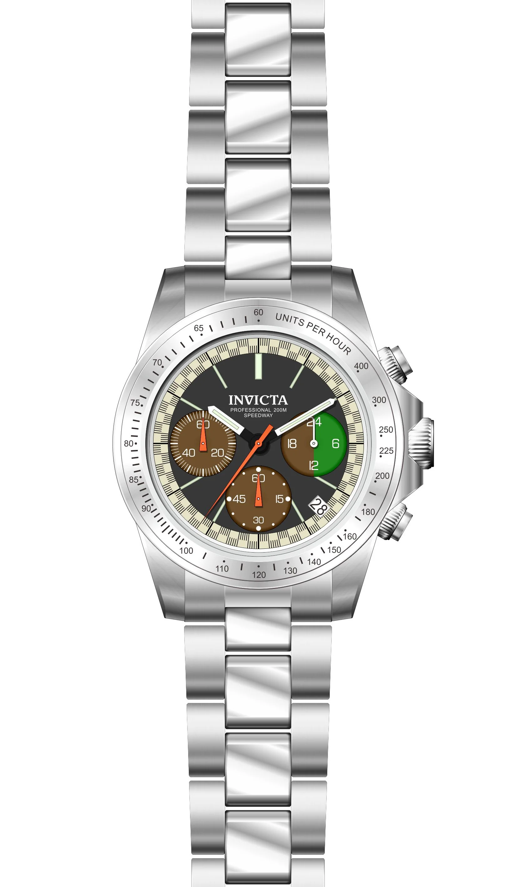 Band for Invicta Speedway Men 43801 - Image 2