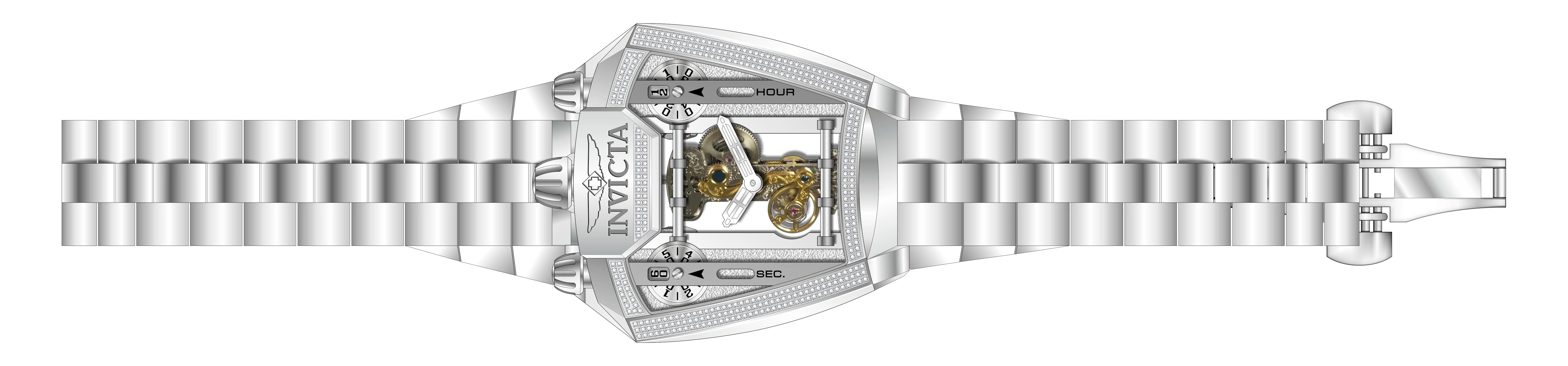 Band For Invicta Speedway Men 45847