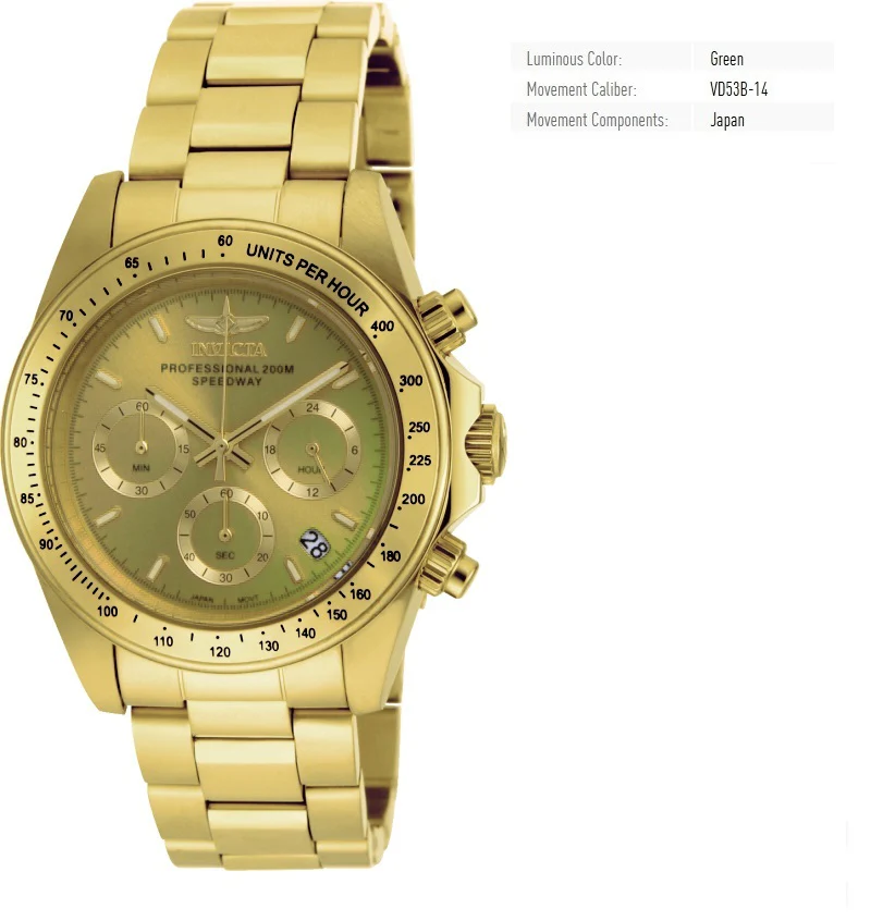 Band For Invicta Speedway Men 49909