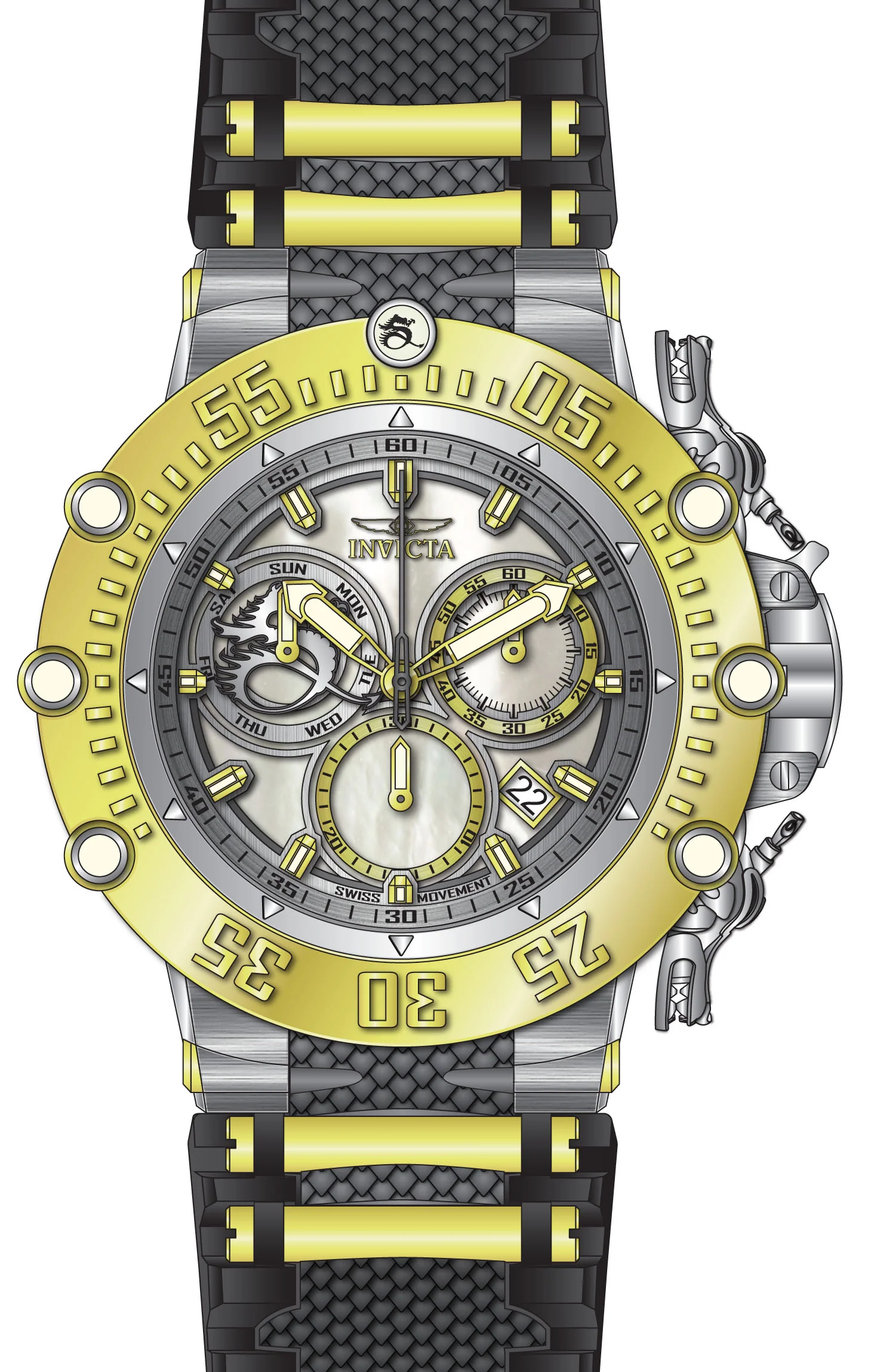 Band For Invicta Subaqua Men 46480