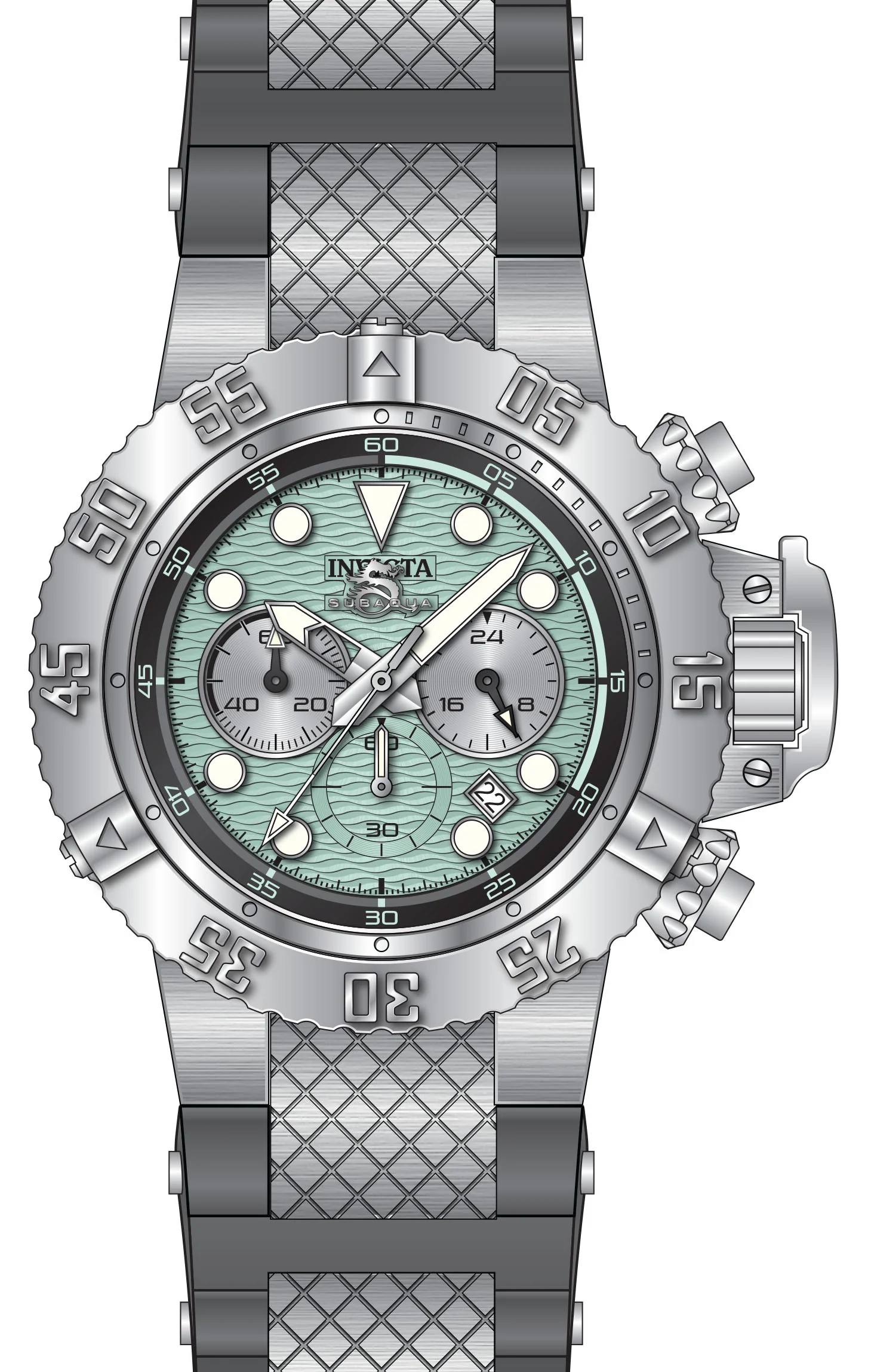Band For Invicta Subaqua  Men 47826