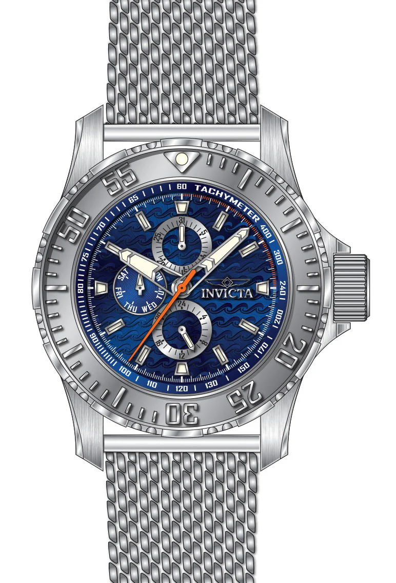 Band For Invicta Vintage  Men 48011
