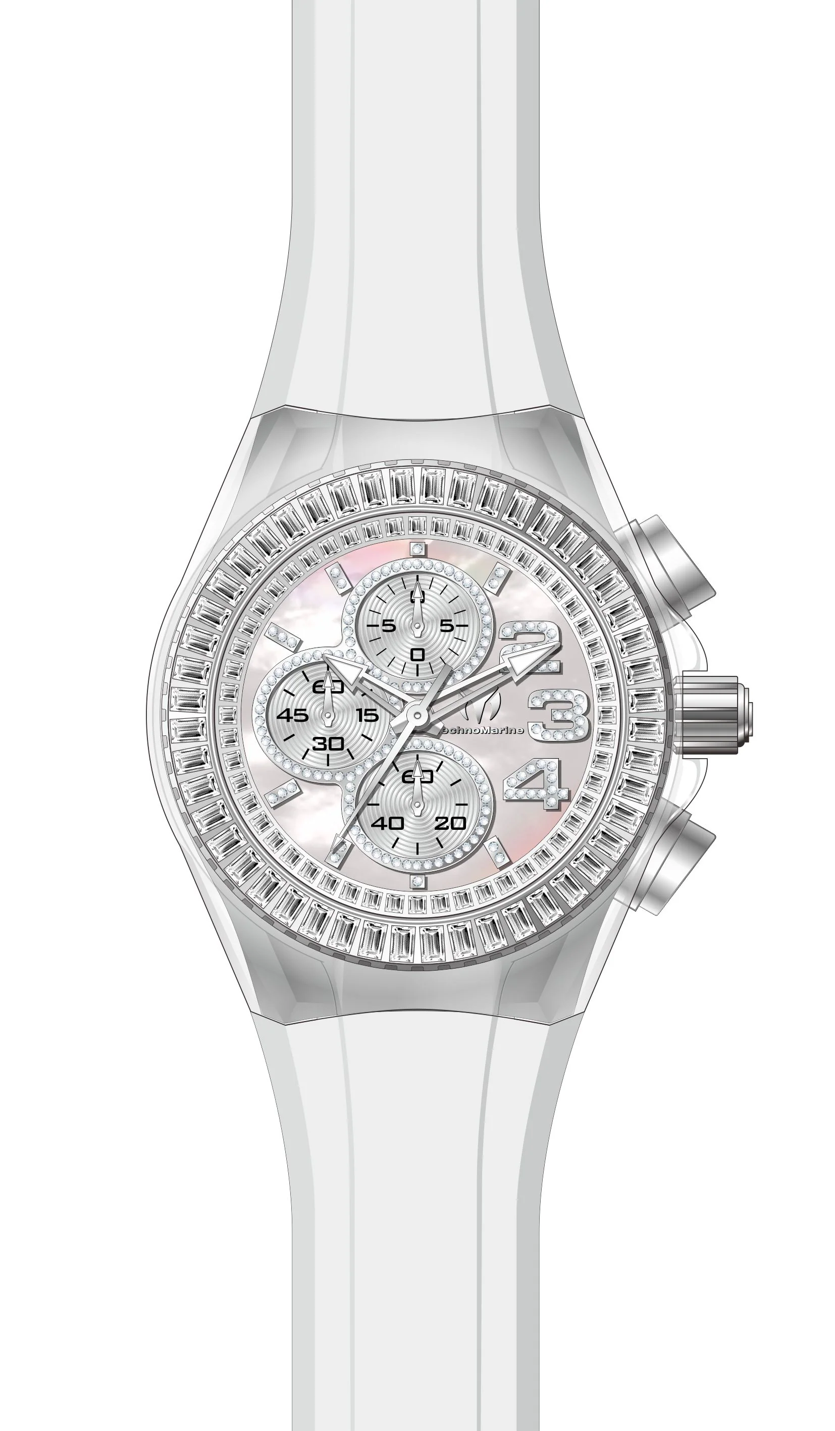 Band for Technomarine Cruise Glitz TM-121024