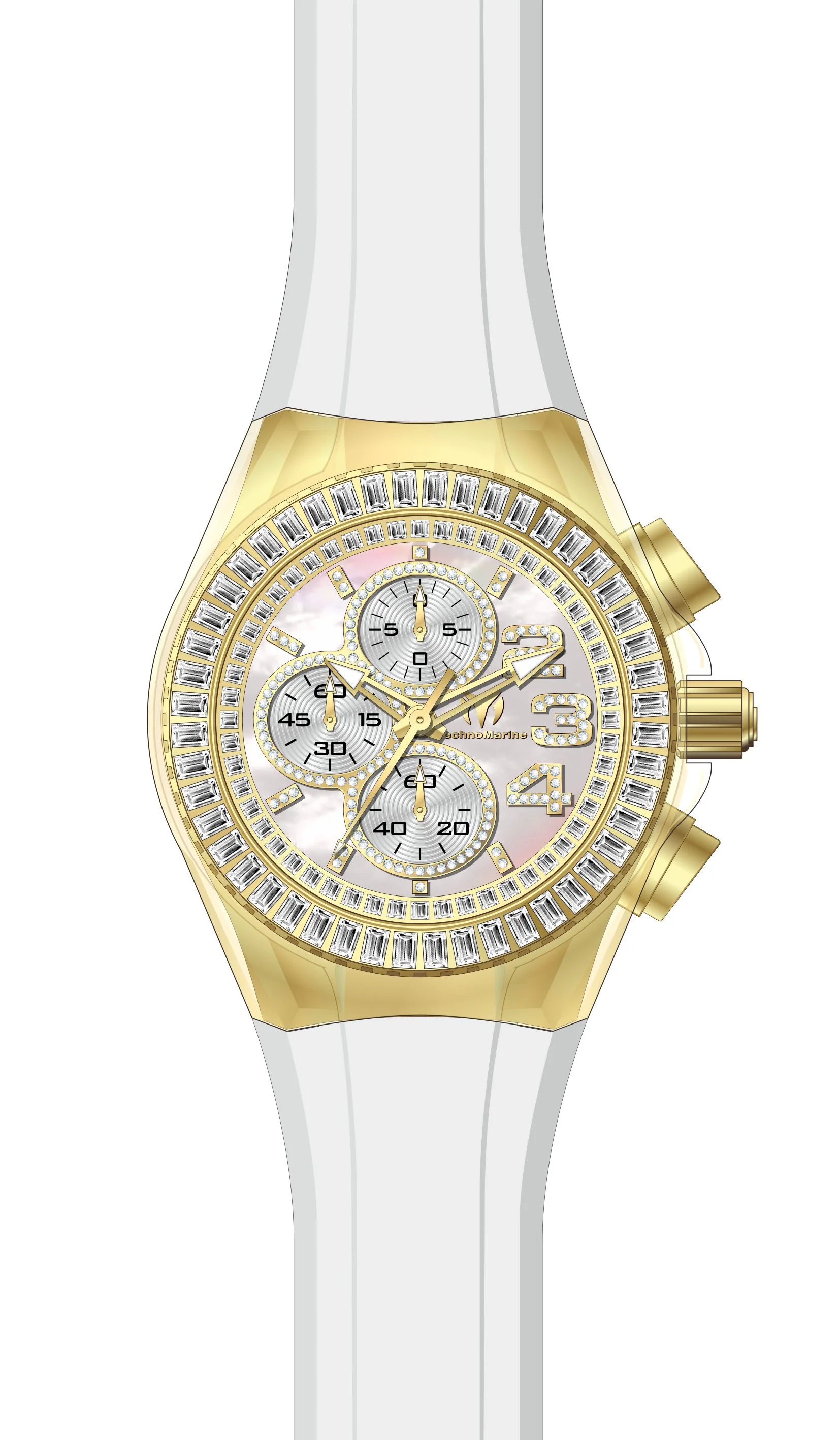 Band for Technomarine Cruise Glitz TM-121029