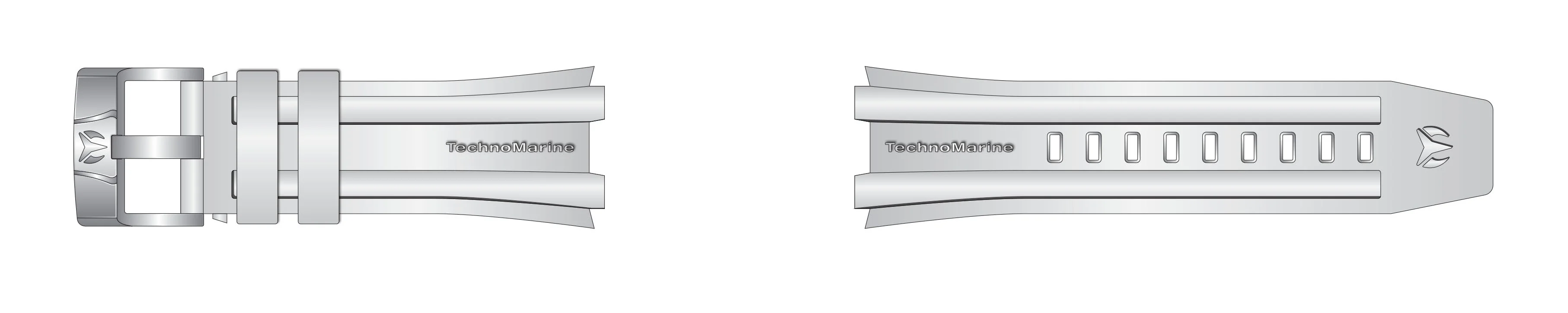 Band For Technomarine TM-224007