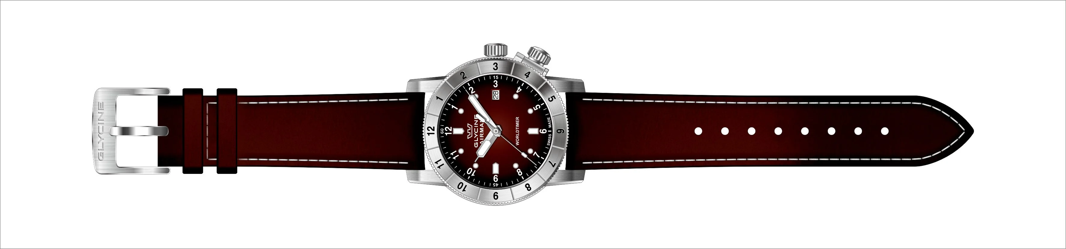 Parts for Glycine Airman 42 Dual Time Quartz GL1023