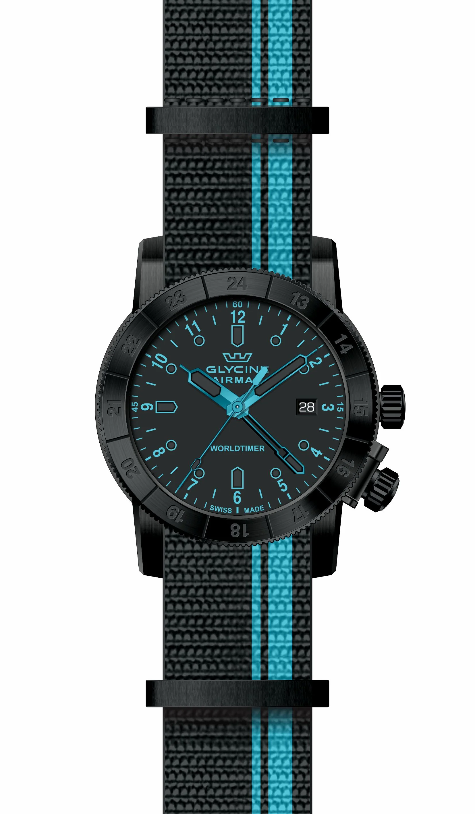 Parts for Glycine Airman 42 Dual Time Quartz GL1026 - Image 2