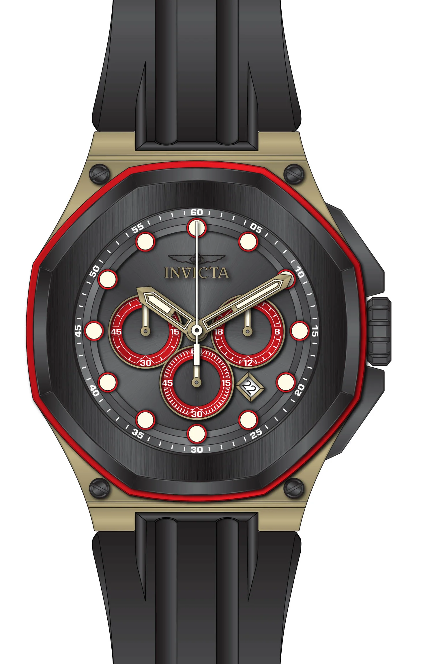 Parts For Invicta Akula Men 46150