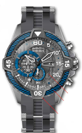Parts for Invicta Aviator Men 36427
