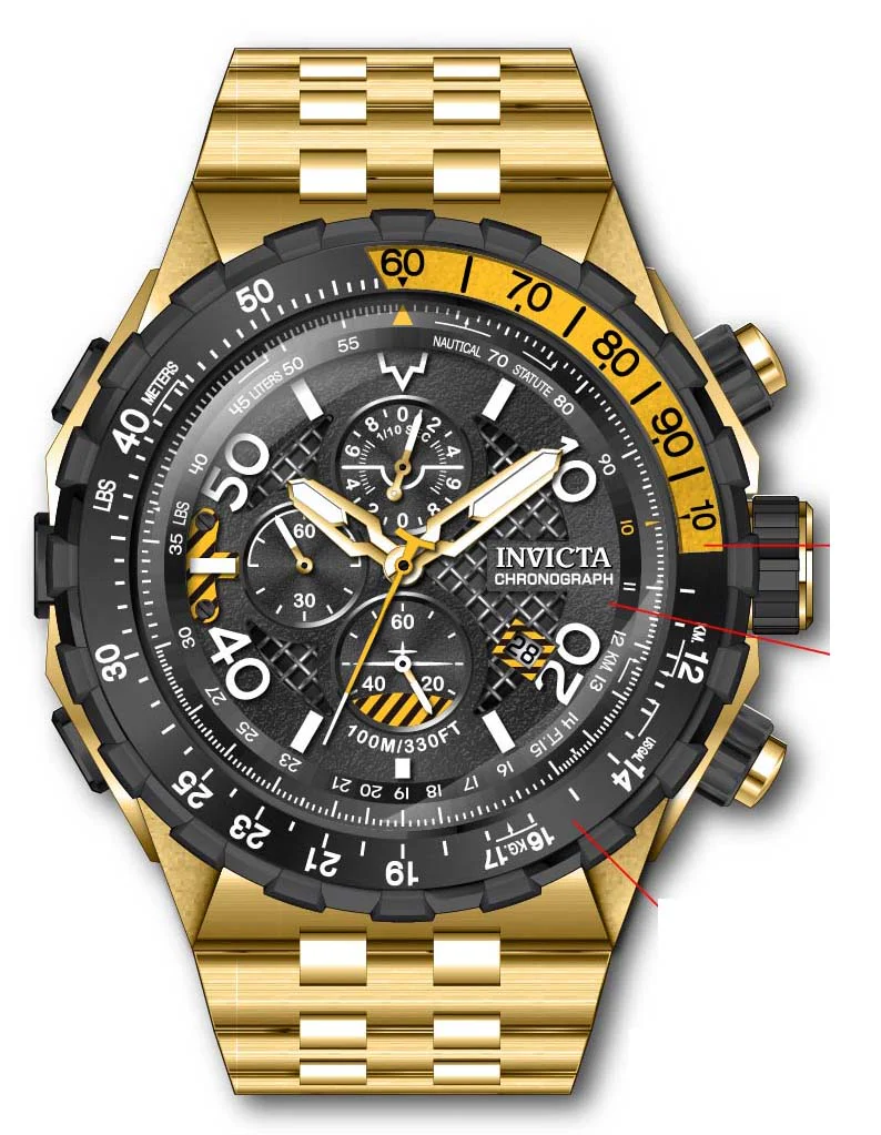 Parts for Invicta Aviator Men 40133