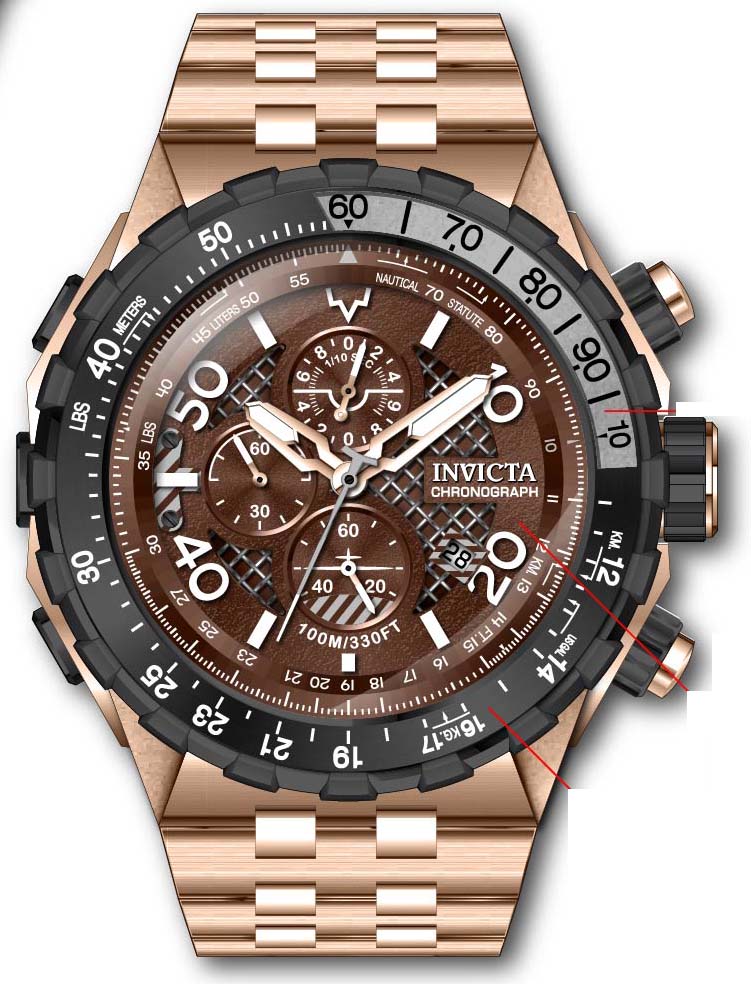 Parts for Invicta Aviator Men 40134