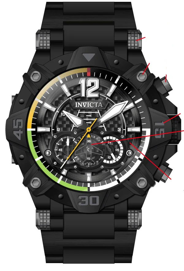 Parts for Invicta Aviator Men 40170