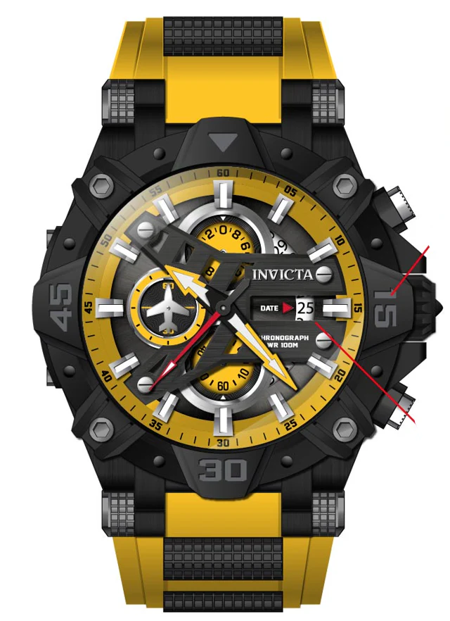 Parts for Invicta Aviator Men 40178