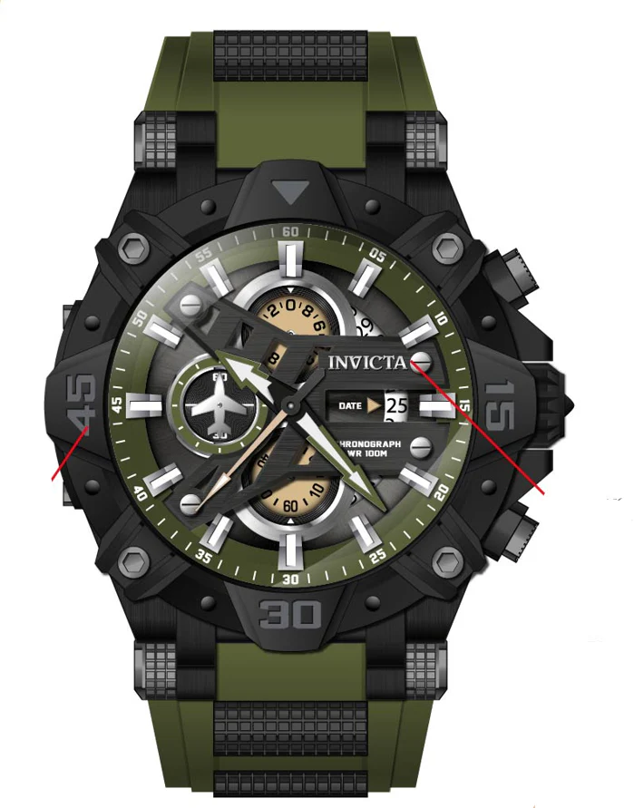 Parts for Invicta Aviator Men 40180