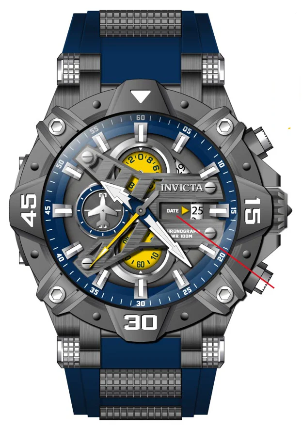 Parts for Invicta Aviator Men 40182