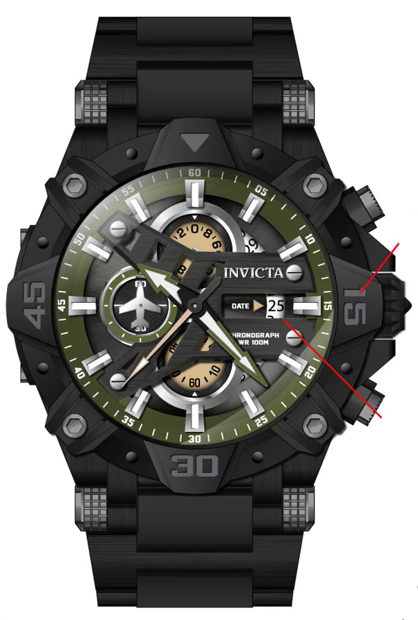 Parts for Invicta Aviator Men 40185