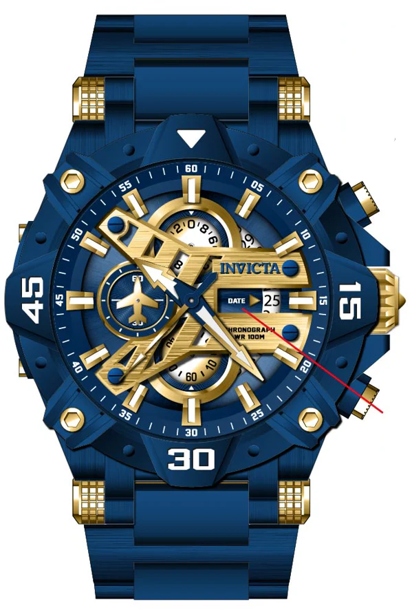 Parts for Invicta Aviator Men 40188