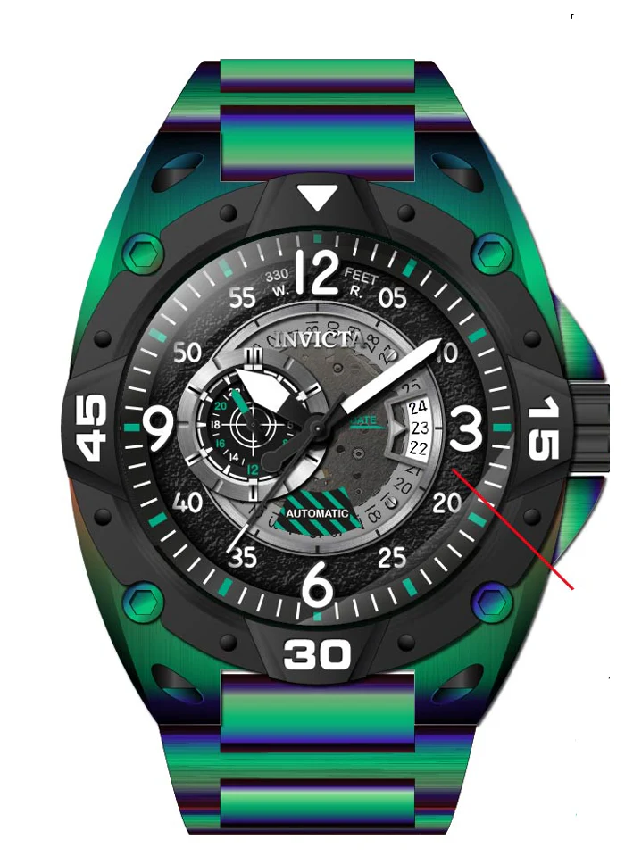Parts for Invicta Aviator Men 40276