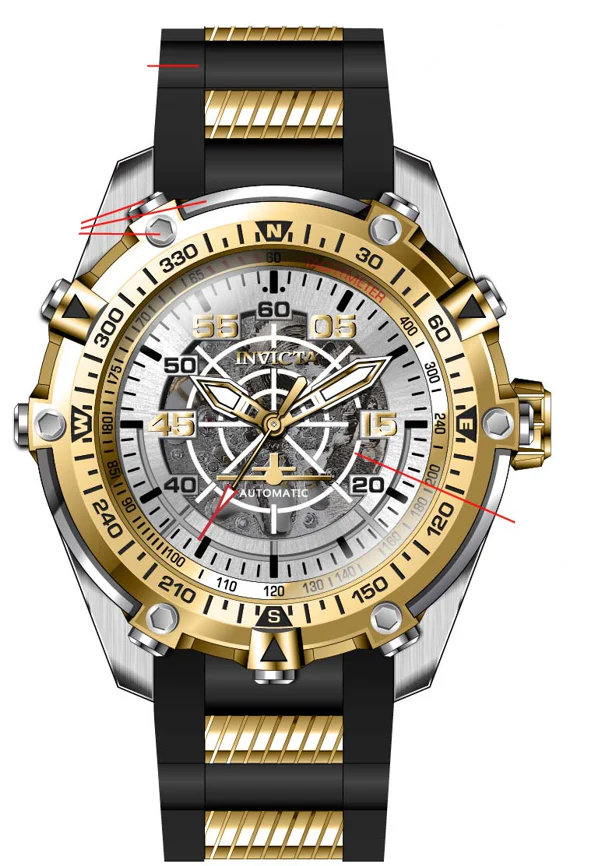 Parts For Invicta Aviator  Men 44651