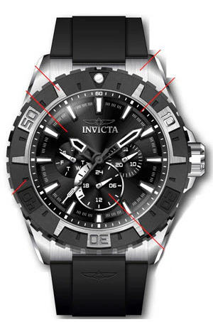 Parts For Invicta Aviator Men 45748