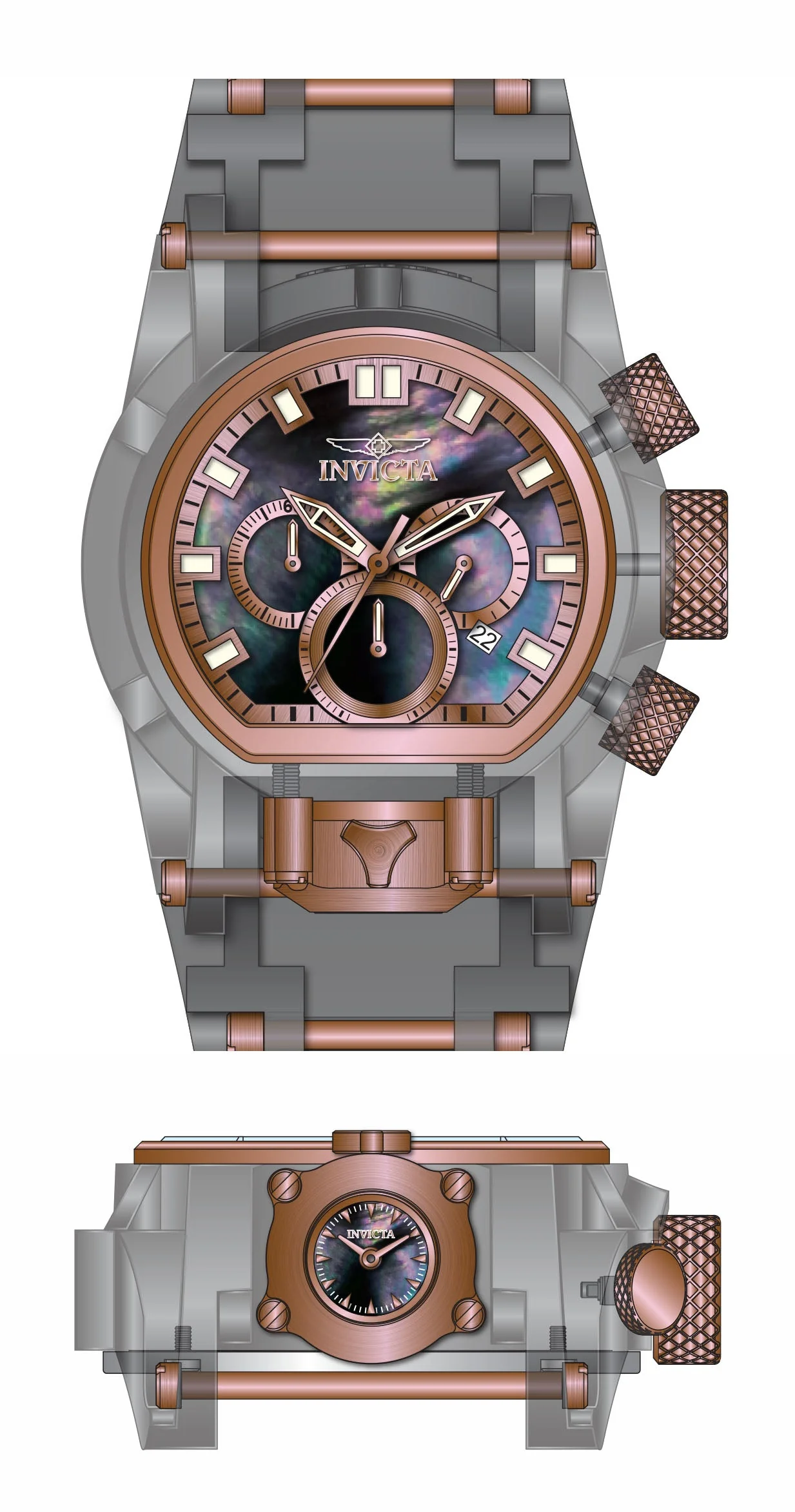 Parts for Invicta Bolt Men 33207 - Image 2