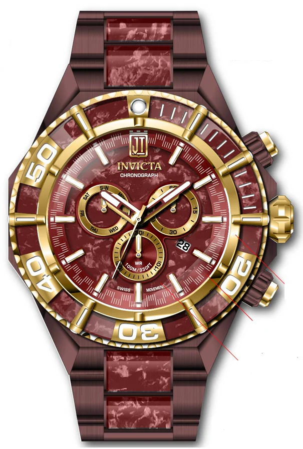 Parts for Invicta JT Men 40207