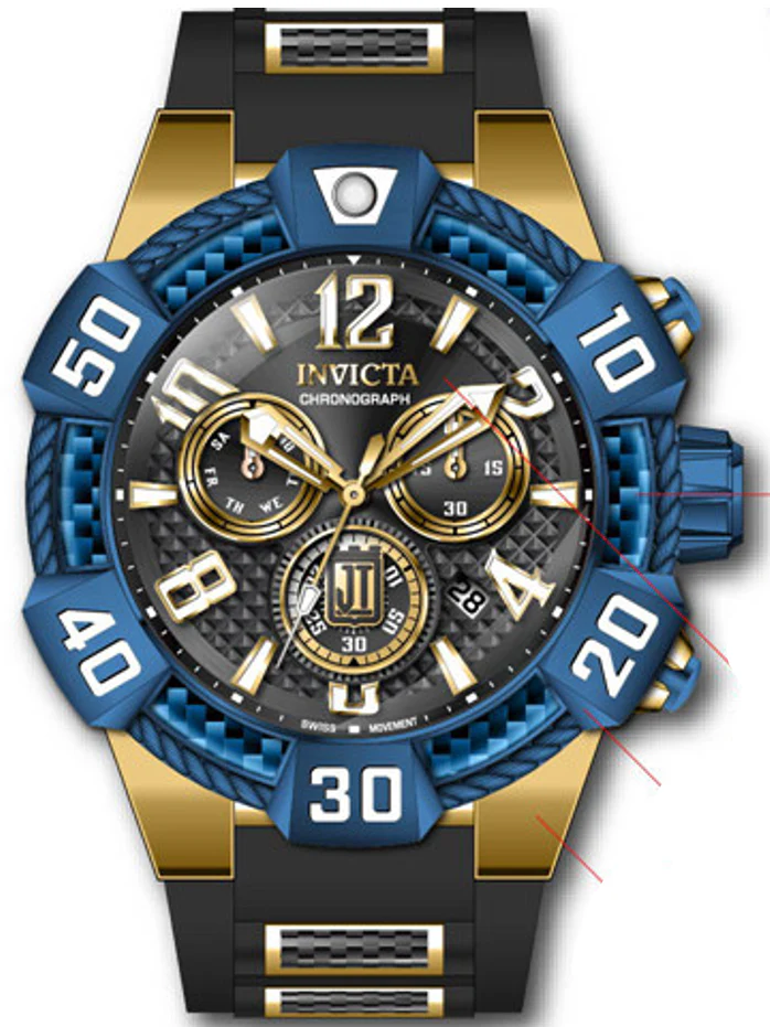 Parts for Invicta JT Men 40444
