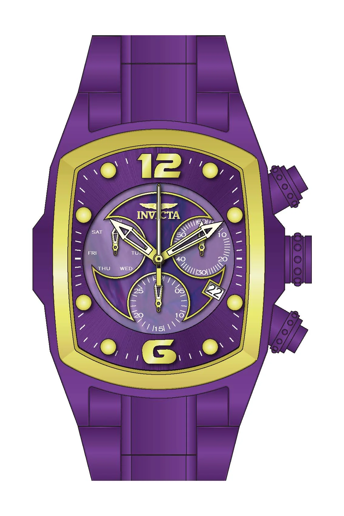 Parts for Invicta Lupah Men Purple Label 42895 - Image 2