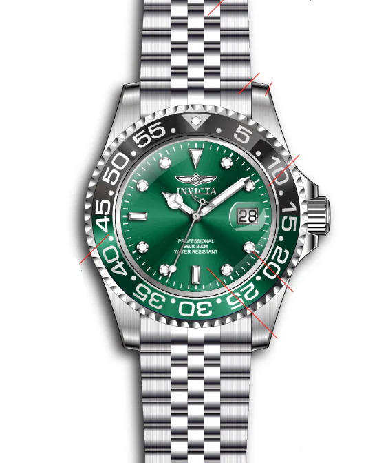 Parts for Invicta Pro Diver Men 34105