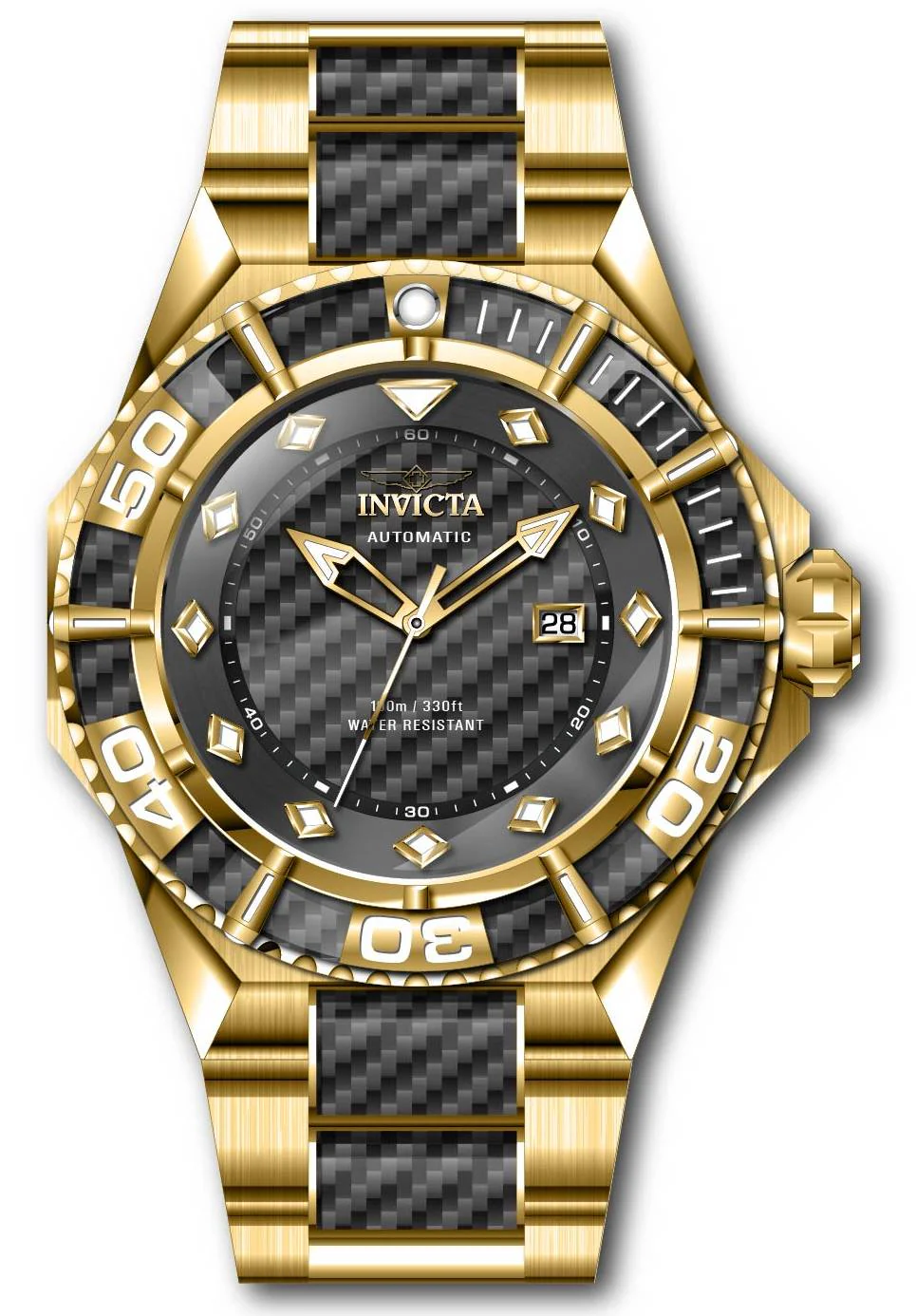 Parts For Invicta Pro Diver  Men 44551
