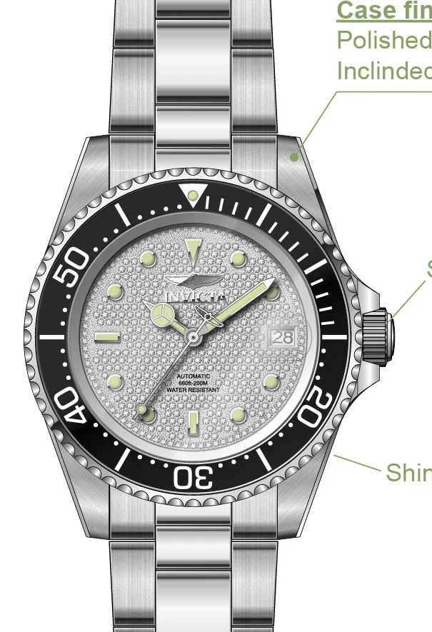 Parts For Invicta Pro Diver Men 50278