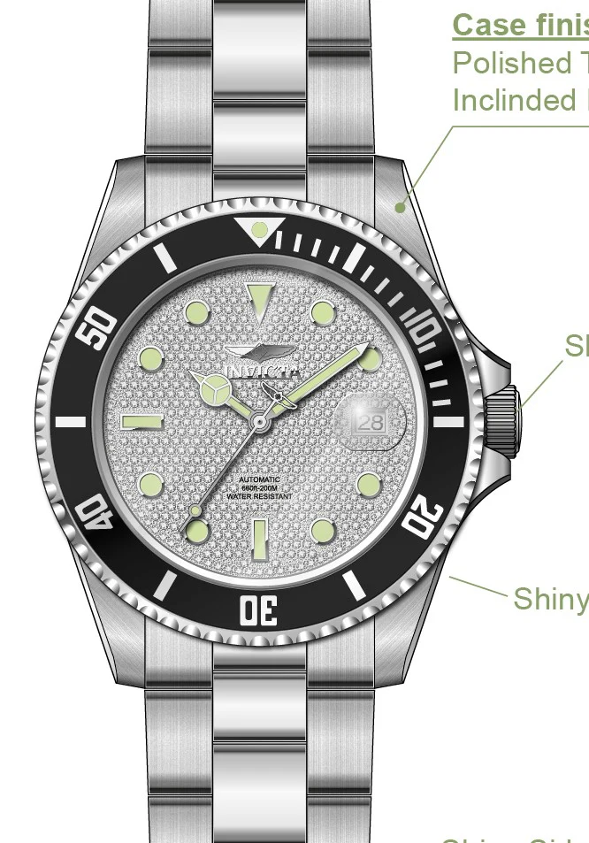 Parts For Invicta Pro Diver Men 50282