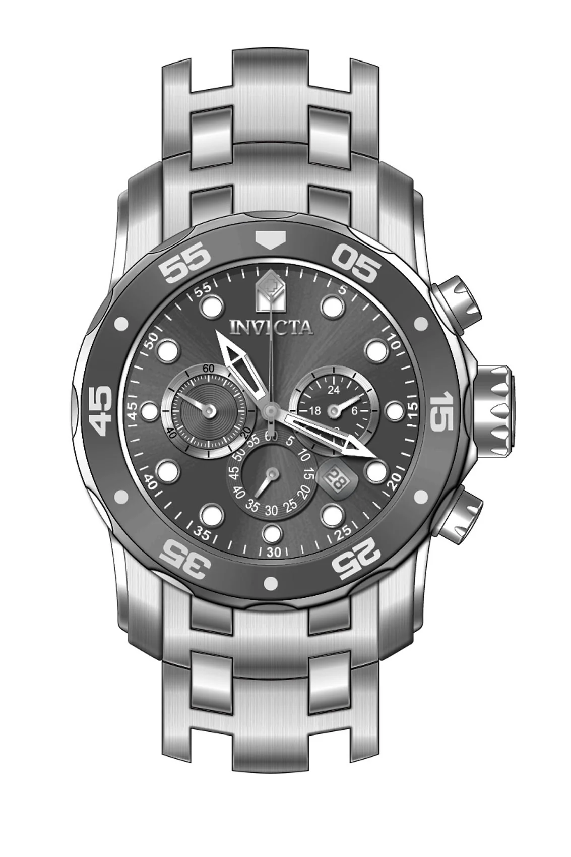 Parts for Invicta Pro Diver SCUBA Men 40194 - Image 2