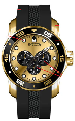 Parts For Invicta Pro Diver SCUBA Men 45719