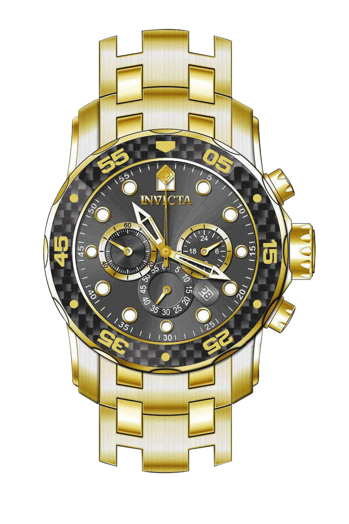 Parts for Invicta Pro Diver Zager Exclusive Men 35398 - Image 2