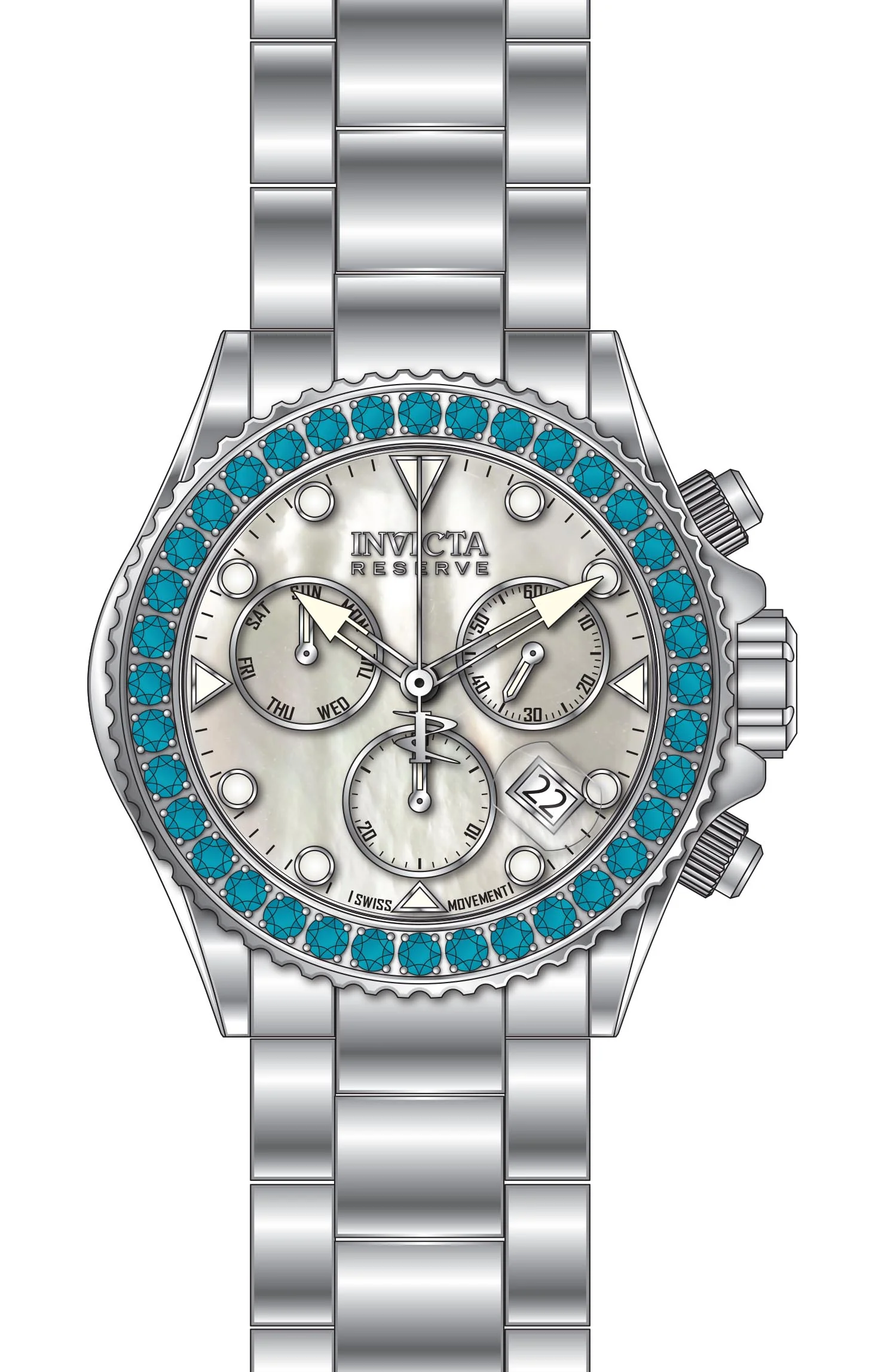 Parts For Invicta Reserve Grand Diver Men 51626