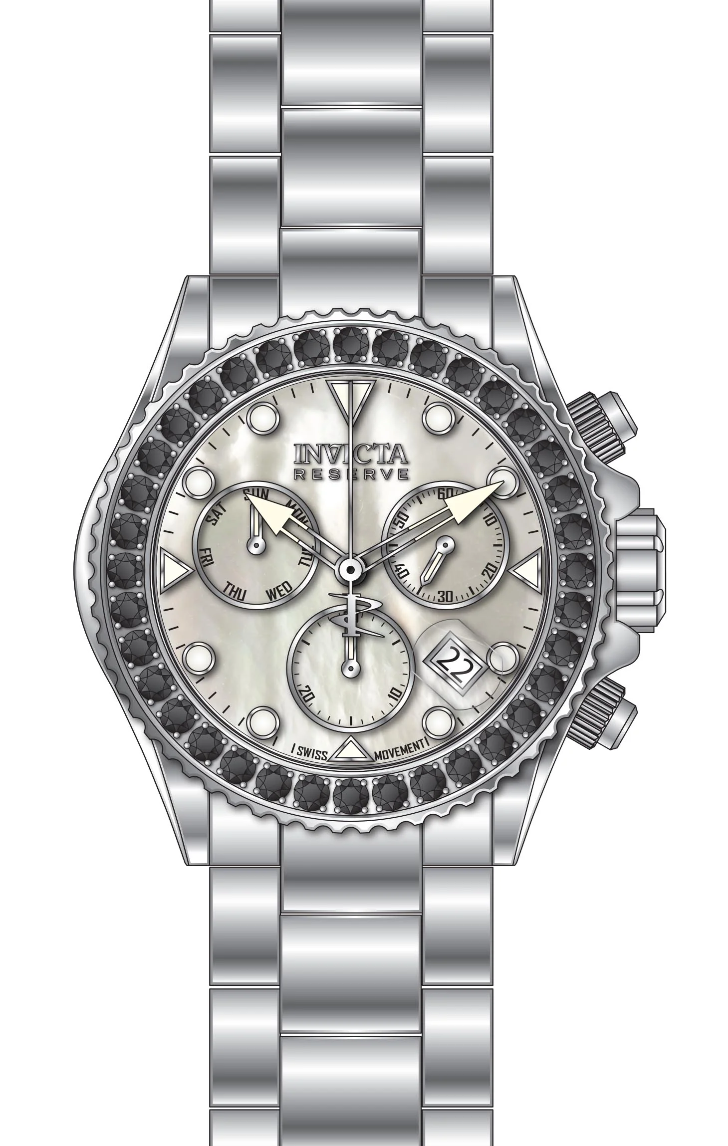 Parts For Invicta Reserve Grand Diver Men 51627