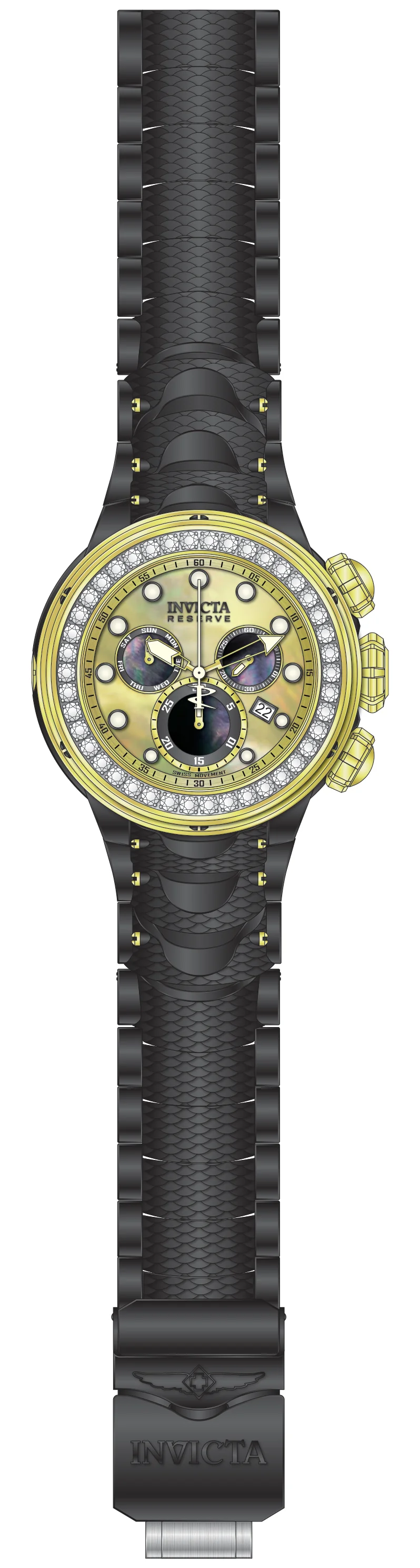 Parts For Invicta Reserve Kraken Men 51546
