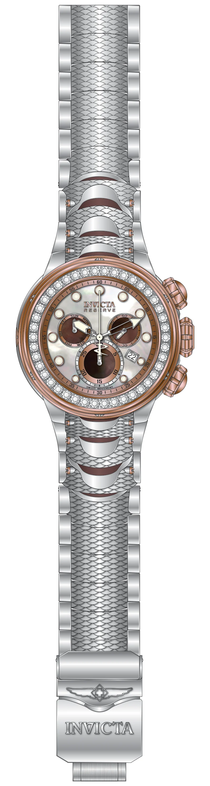 Parts For Invicta Reserve Kraken Men 51548