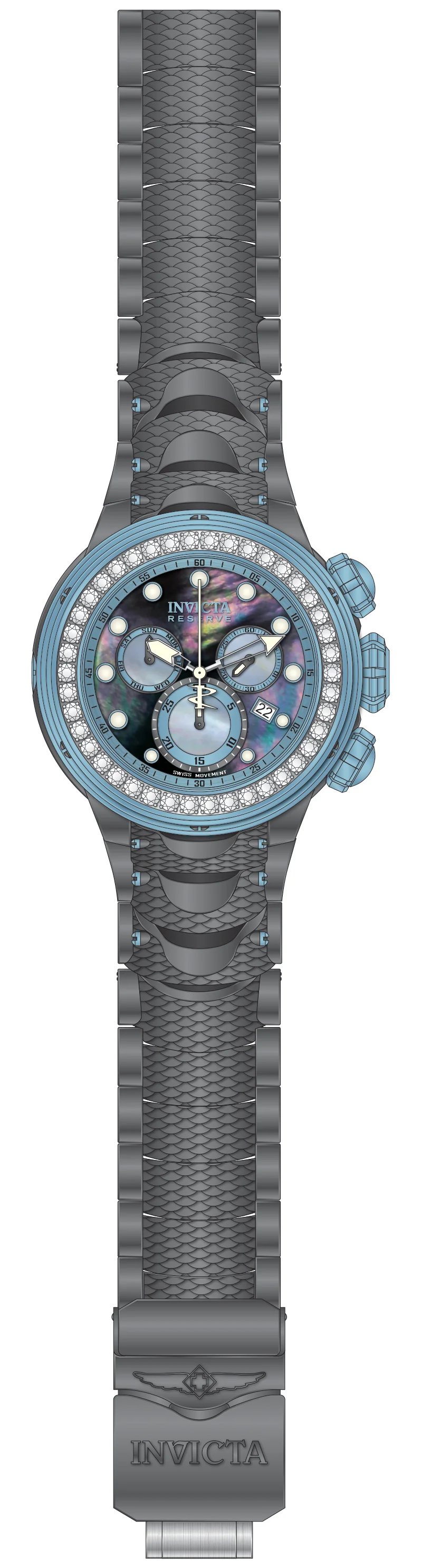 Parts For Invicta Reserve Kraken Men 51558