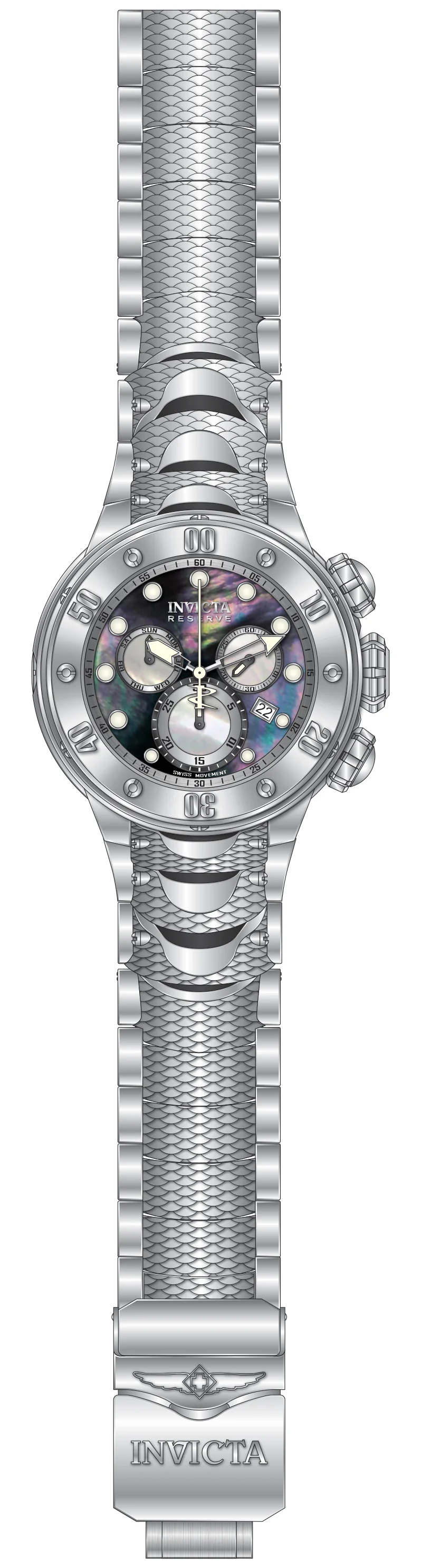 Parts For Invicta Reserve Kraken Men 51559