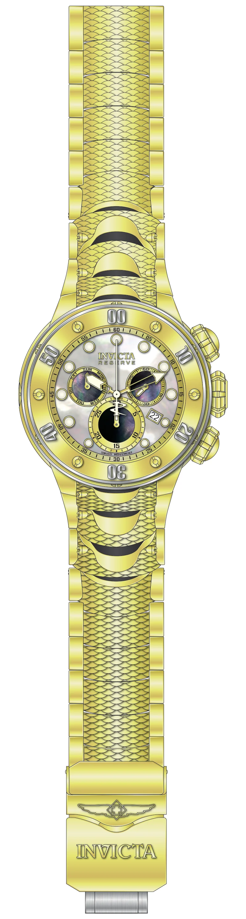 Parts For Invicta Reserve Kraken Men 51561 - Image 17