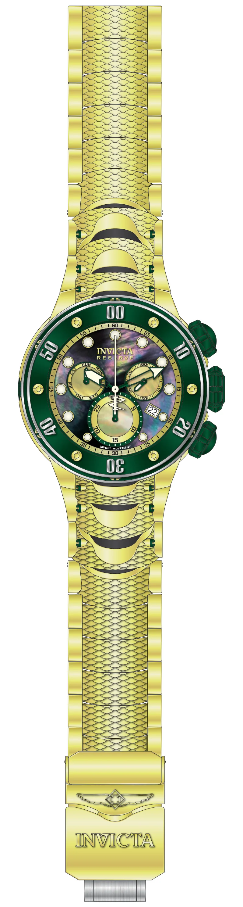 Parts For Invicta Reserve Kraken Men 51572