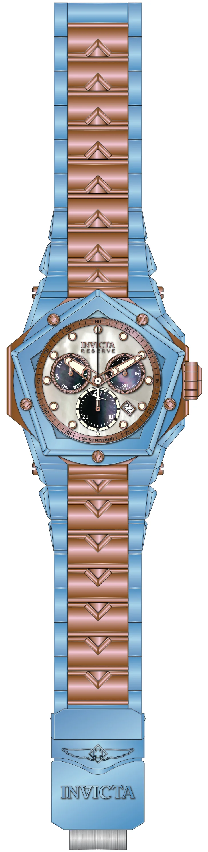 Parts For Invicta Reserve Kraken Men 51604