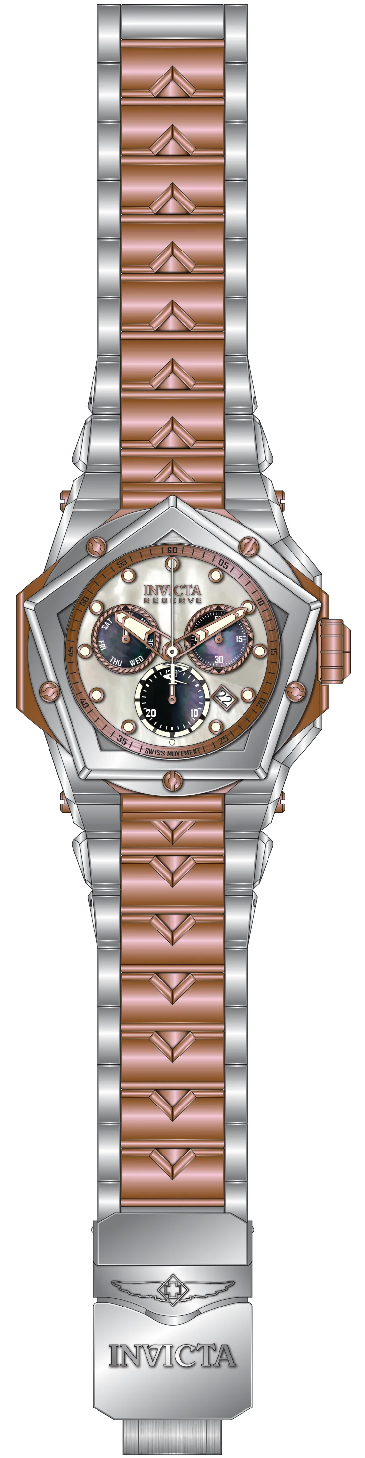 Parts For Invicta Reserve Kraken Men 51605