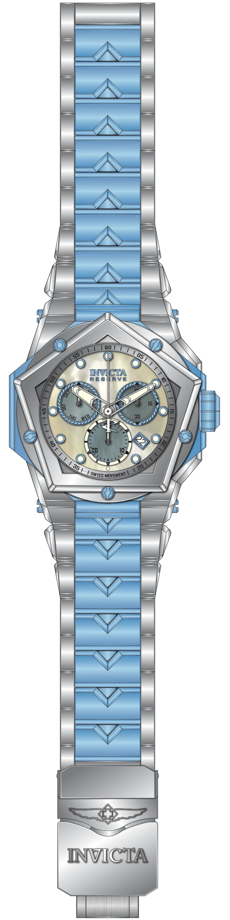 Parts For Invicta Reserve Kraken Men 51614