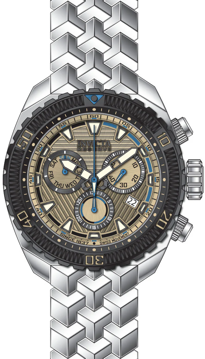 Parts For Invicta Reserve Ocean Warrior Men 50836
