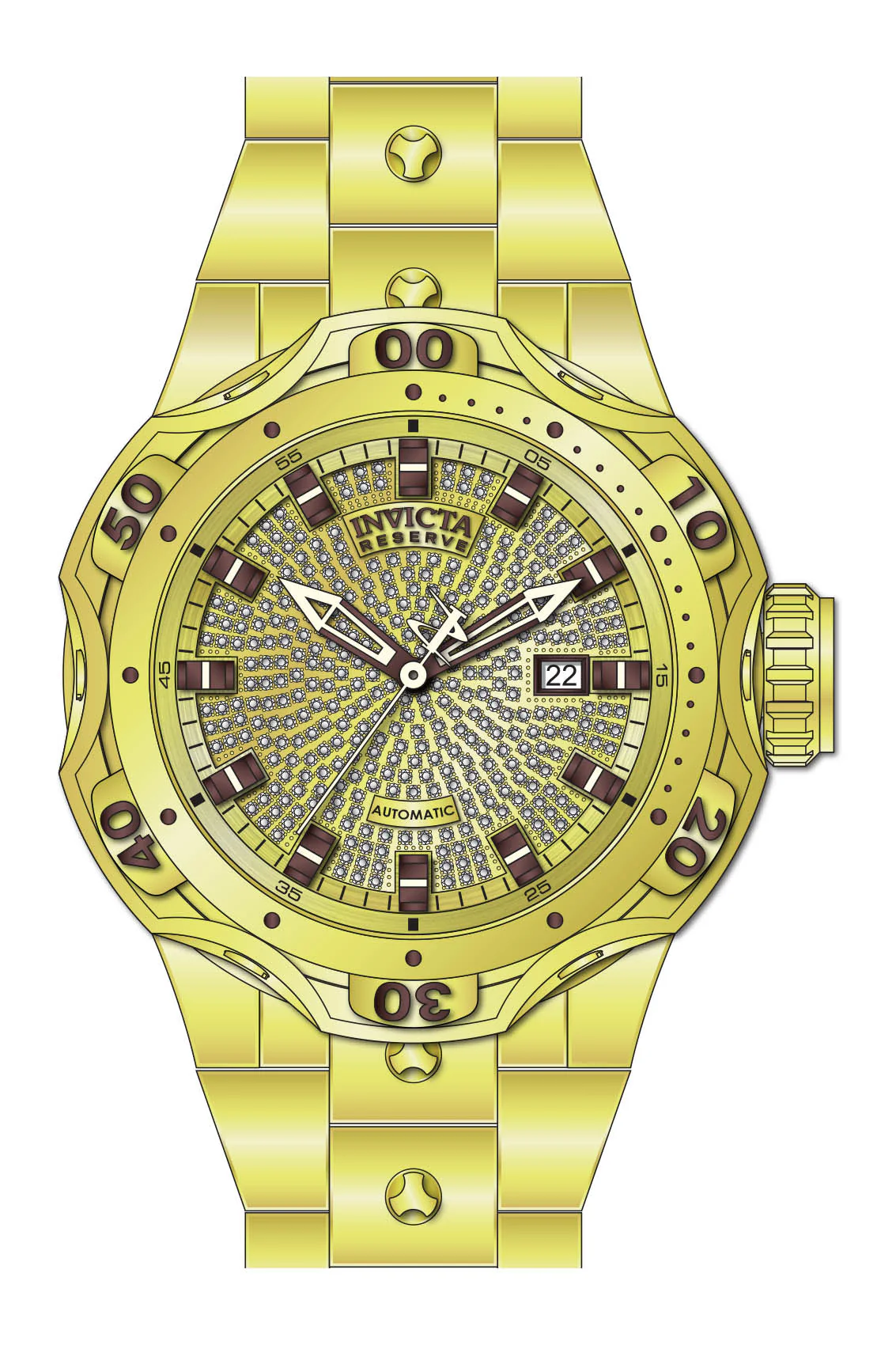 Parts for Invicta Reserve Venom Men Gold Label 34416 - Image 2