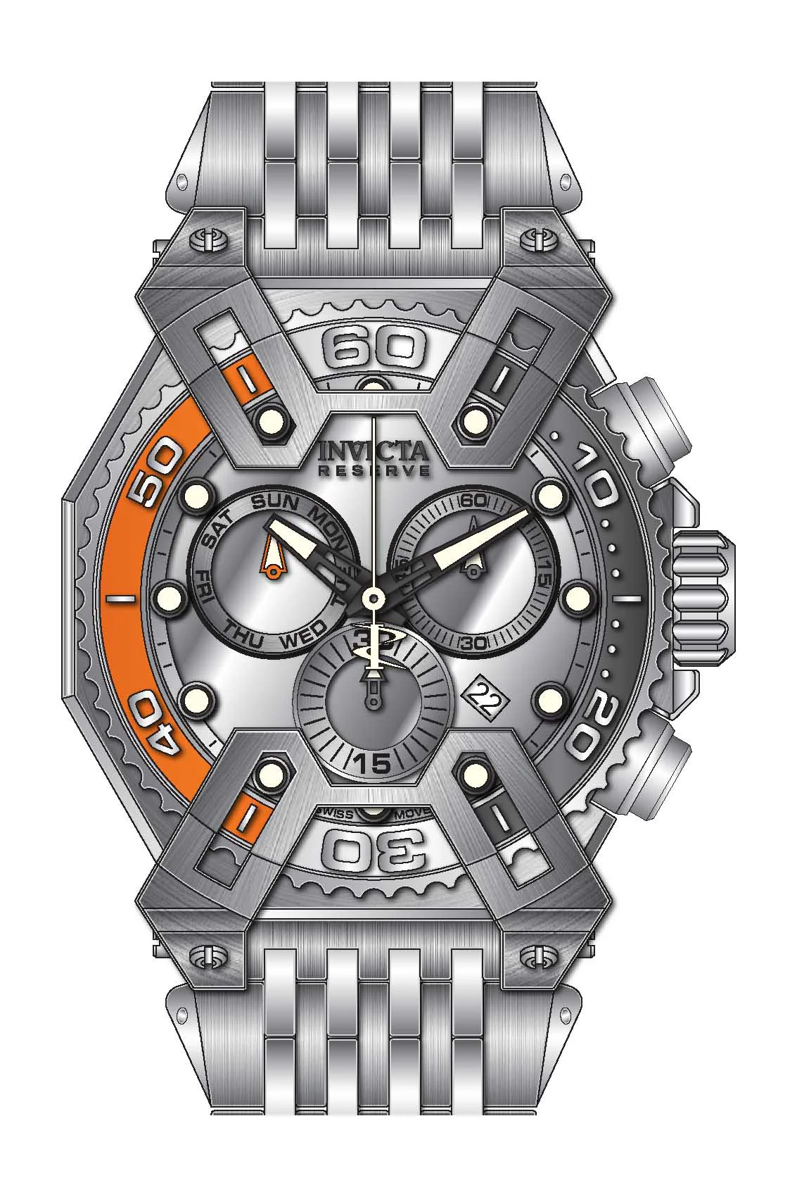Parts for Invicta Reserve X-Wing Men None 42908 - Image 2