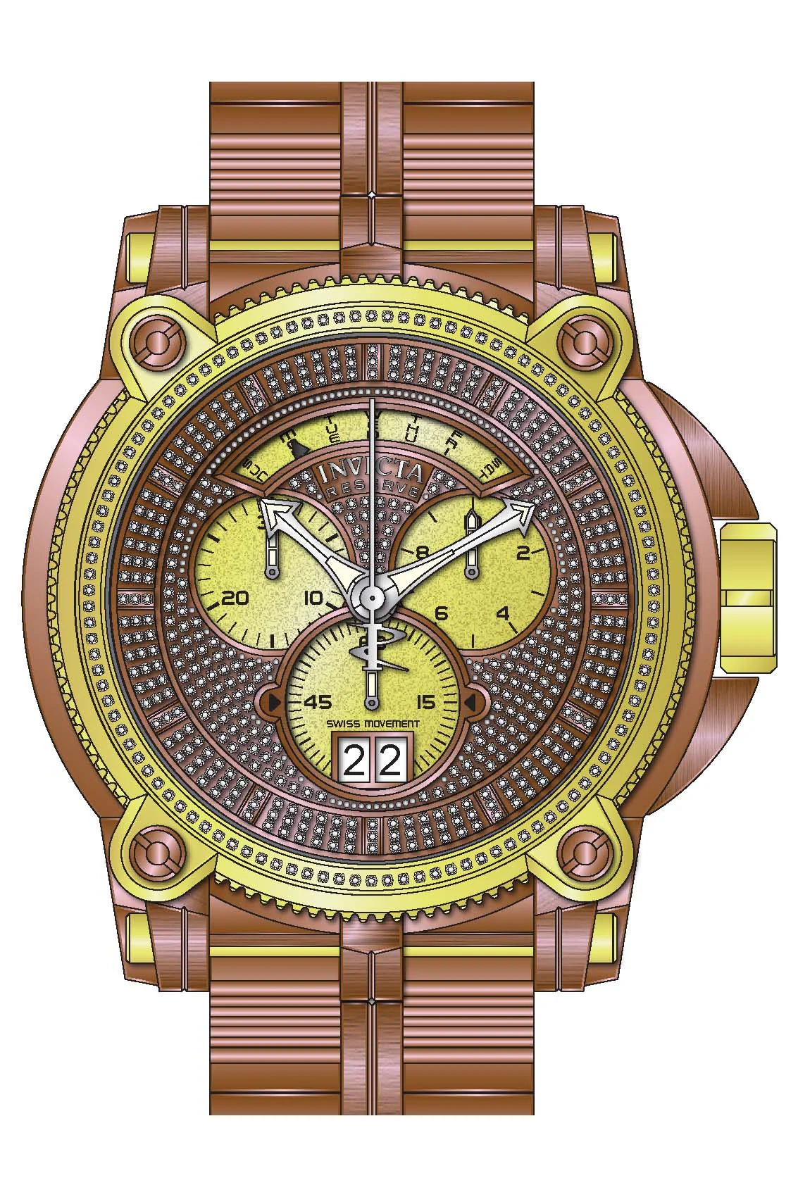 Parts for Invicta Sea Hunter Warrior Men 42087 - Image 2